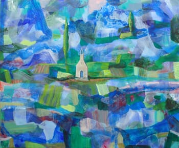  Chapelle, perdue dans le paysage délavé de pluie, je ne voyais plus que toi. Tu avais l’éclat d’une pierre précieuse comme le jaspe cristallin.  by François Pagé