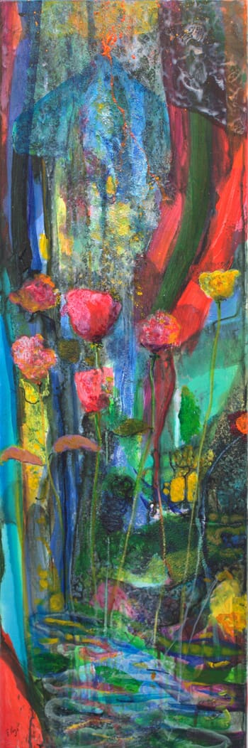 Après l’amour, nos yeux écarquillés de ces luxes simples. Au fond l'éruption toujours. by François Pagé