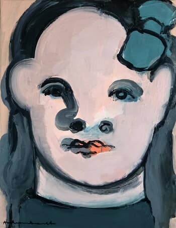 Blue bow by Paulina Archambault