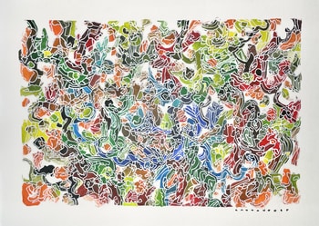 Vitrail de papiers  par Stéphane Cattaneo