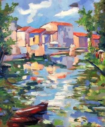  Sunday at the riverside by Jean-Noël Le Junter