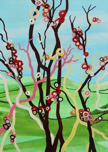 Pêcher en fleur 2 by Vincent Gabin