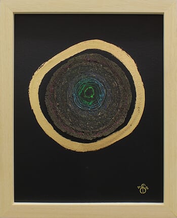 moonbow slice 27x33 1 23 Karat by Sandra Brugger
