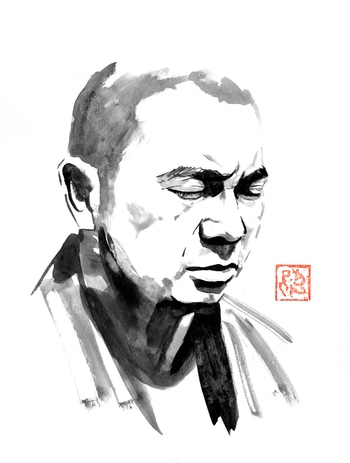 samurai face by Péchane