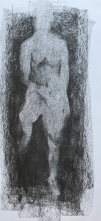 Nymphe debout de face par Géraldine Morales