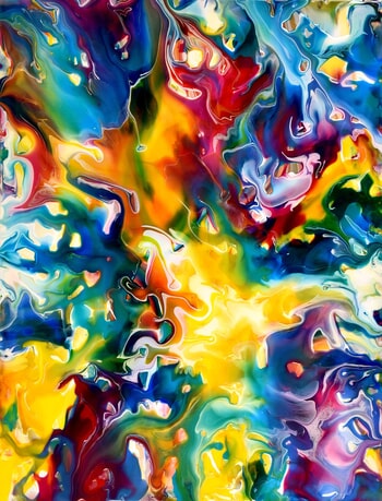 Fluid Painting 130 by Mark Chadwick