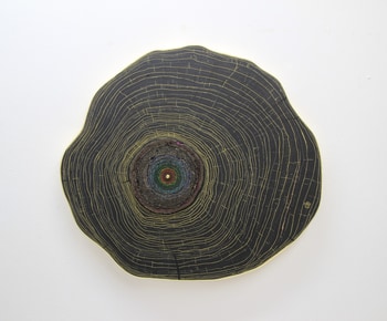 moonbow tree slice 23 Karat by Sandra Brugger