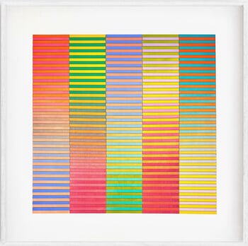Five Panel Stripe Colour Study #4 by Amelia Coward
