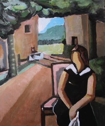 Un moment de repos. par Michel de Gouttes