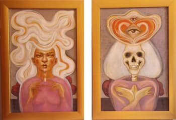 Beauty and Death (Dyptic) by Cristina Lopez Casas