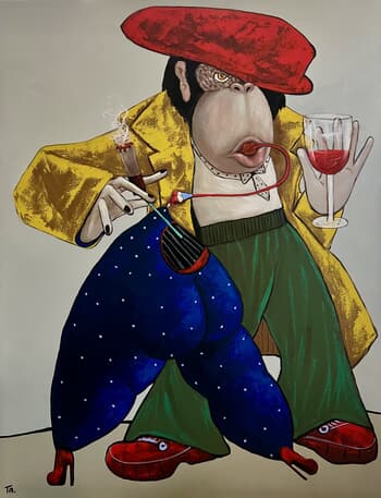 Boss making music by Ta Byrne