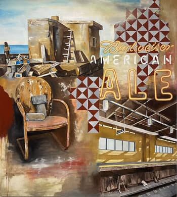 VIEW FROM THE TRAIN TRACKS by Mats Pehrson