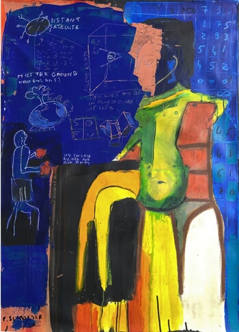 Distant Satellite  by Frank Schroeder