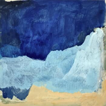 Bold abstract on woodblock  by Diana Krinninger