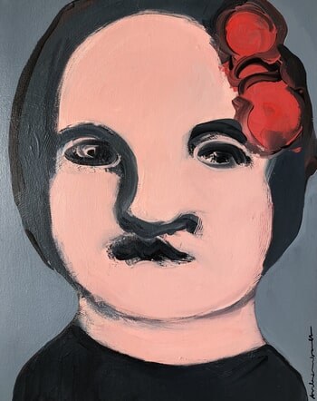 Red bow by Paulina Archambault