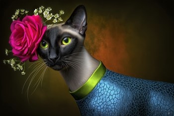 SIAMESE CAT by HOLLY WATT