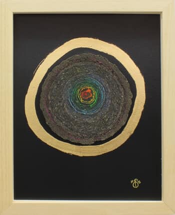 moonbow slice 27x33 2 23 Karat by Sandra Brugger