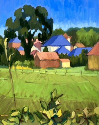 Mesnières-en-Bray par beau temps  par Barbara Petit Lisy