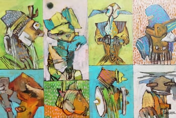 Abstract fragments 18 by Francisco Santos