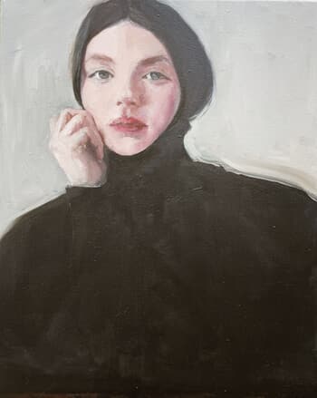 turtle neck sweater by Elina Evstig