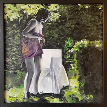 APRES LA BAIGNADE, LE FAUTEUIL BLANC by Alain Rouschmeyer