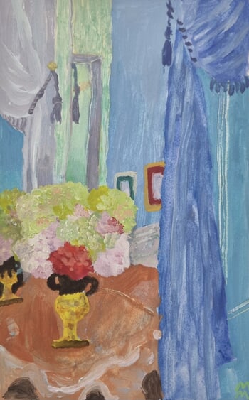 Intérieur Bleu Viennois by Maria Magenta