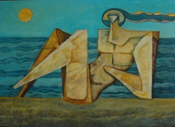 Sulla spiaggia by Orazio Barbagallo