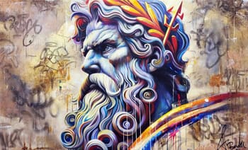 Zeus Street Art par Vincent Bardou