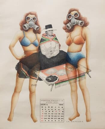 "A New American Dream" series (two girls with masks) by Gonzalo Garcia Callegari