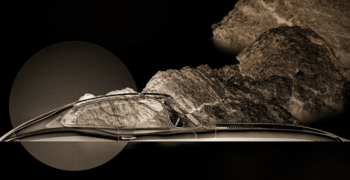 Jaguar Type E Chroma Rocks 01 SEPIA by Bruno Houdayer