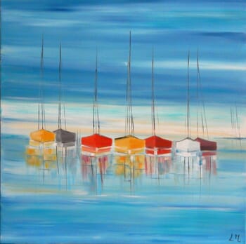 Bleu Méditérranée par Lydie Massou