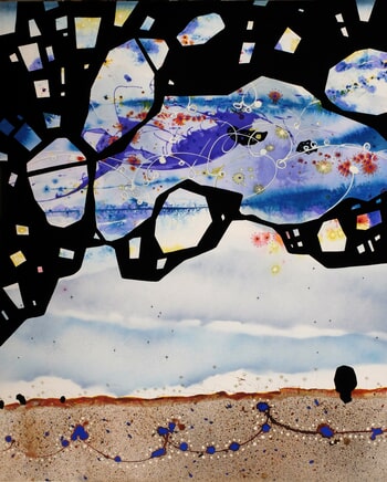 Trappist-1D - collection "Noir et encre" by Thierry Virton