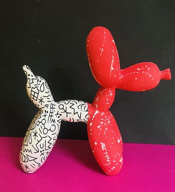 Chien ballon pop art par ART'MONY