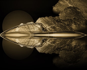 Jaguar Type E Chroma Rocks 05 TWIN gold sepia  by Bruno Houdayer