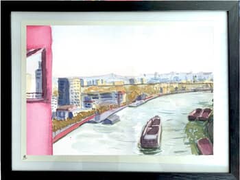 La seine a Ivry by Zeder