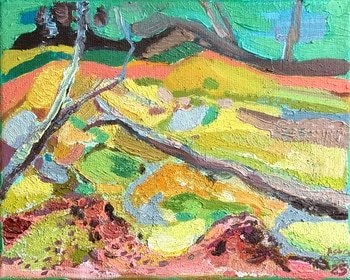 Yellow Land. Luxembourg by Asta Kulikauskaite Krivickiene