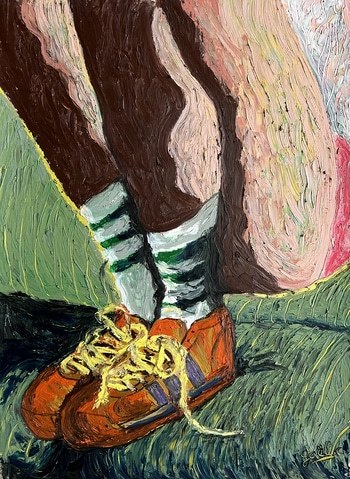 Les pieds sur le canapé par Gaël Caron