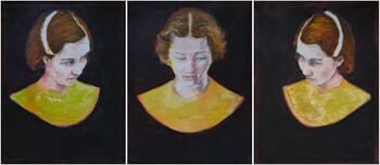 Sisters triptych by Wilfrid Moizan