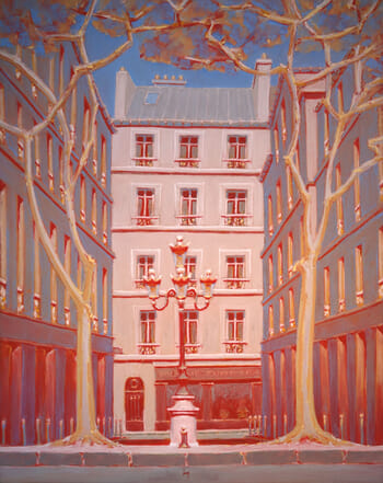 Place Furstemberg rouge, Paris von François Cusson