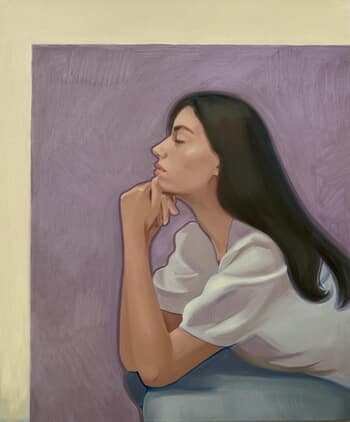 Profile in purple by Lorena Frías