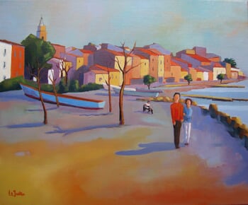 Bouzigues in winter by Jean-Noël Le Junter