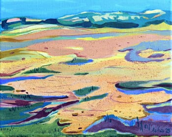 Yellow Land 2. Luxembourg by Asta Kulikauskaite Krivickiene