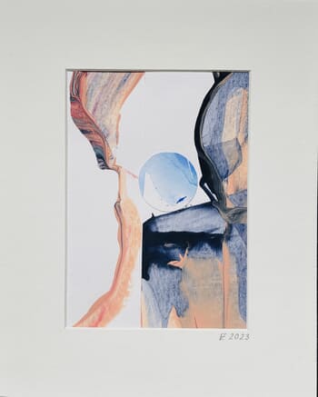 Dialogue of Blue sphere by Evgeniya Zolotareva