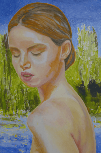 821 Landschaft mit Venus-Figur nach Botticelli von Jan Eeckhout