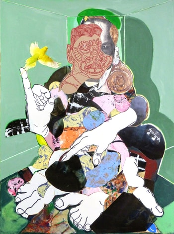 Man with bird by Pascal Marlin