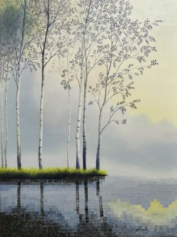 Au bord d'un étang by Nathalie Si Pié