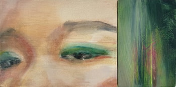 Green, Veiled Diptych by Georgia Peskett