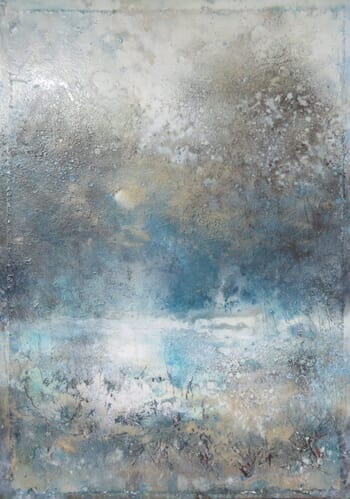 Gold - Blau by Renate Fäth