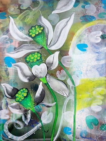 Sacred Bloom by Poovi Art