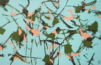 Fragments in blue by Ronald Hunter